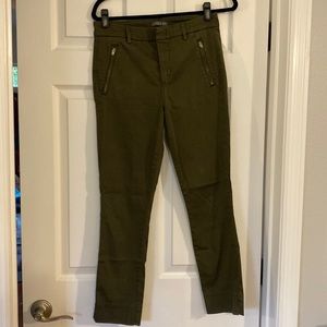 LEVEL 99 Army Green Skinny Trousers